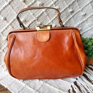 PATRICIA NASH GRACHI TAN LEATHER BAG GUC